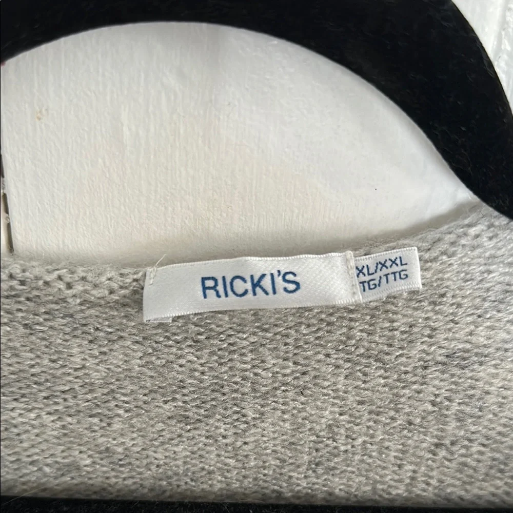 Ricki's Gray Knit Cardigan Sweater - Picture 2 of 4
